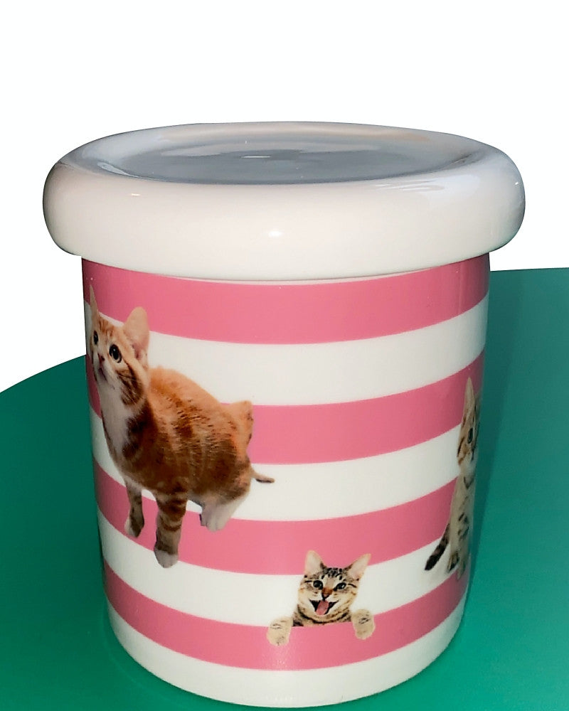 러브캣 스트라이프 머그컵 - you like what 유라이크왓 - CAVA LIFE