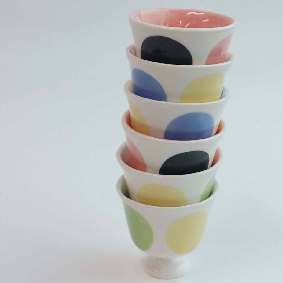 DOT mini goblet - blue&yellow