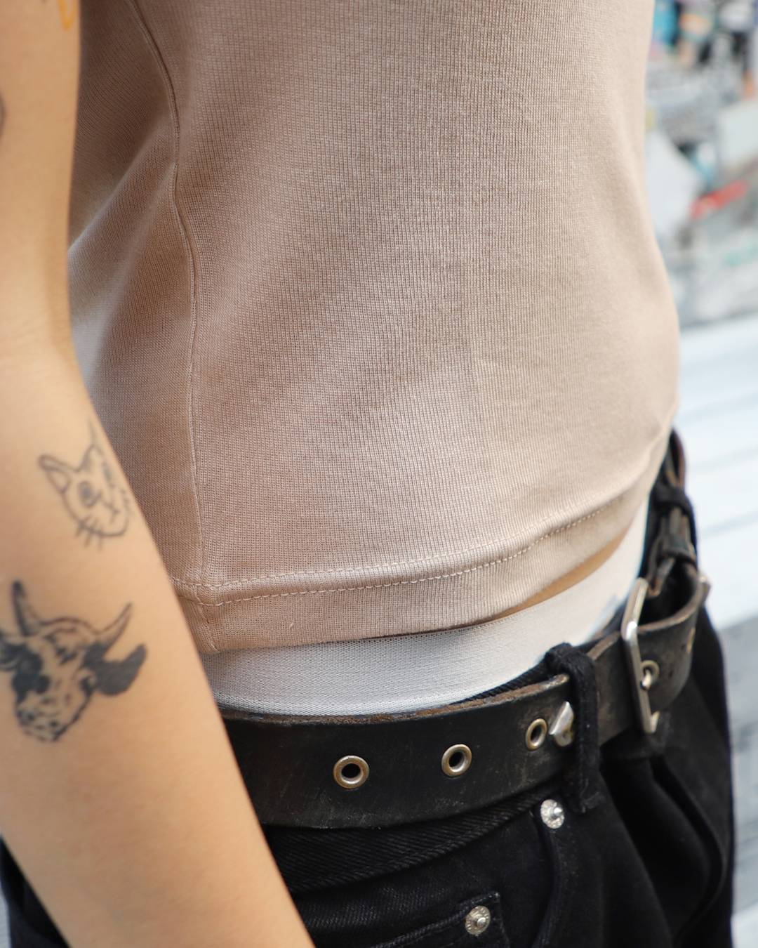 SO WHAT Half Sleeve T-shirt (BEIGE)