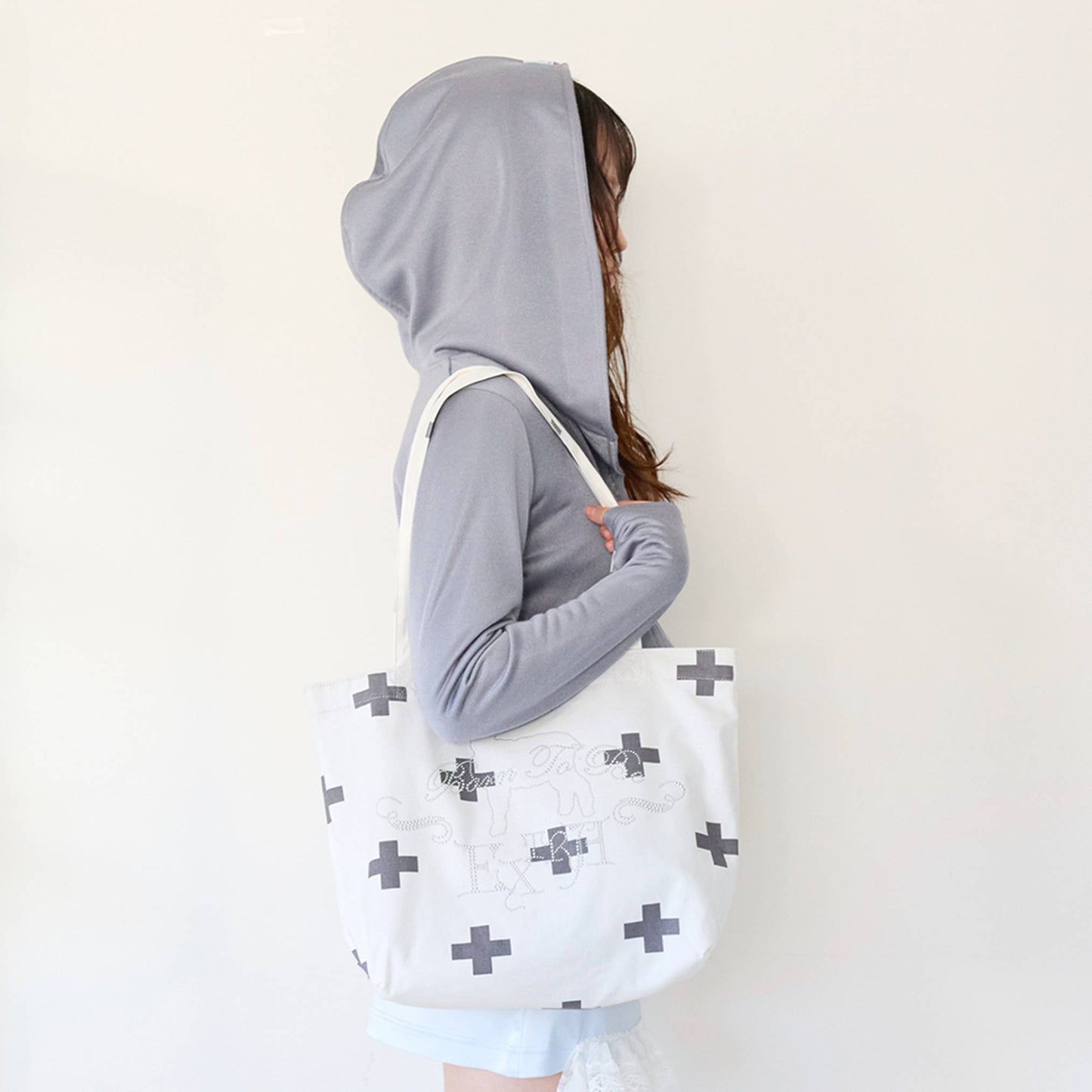 Born to Be Extra Bag- White