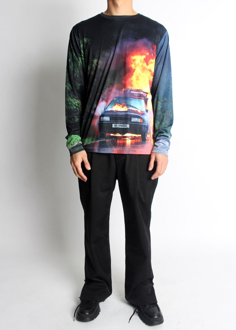 CAR CRASH JERSEY T-SHIRT (MULTI) - IRREGULAR STUDIO 이레귤러 - CAVA LIFE