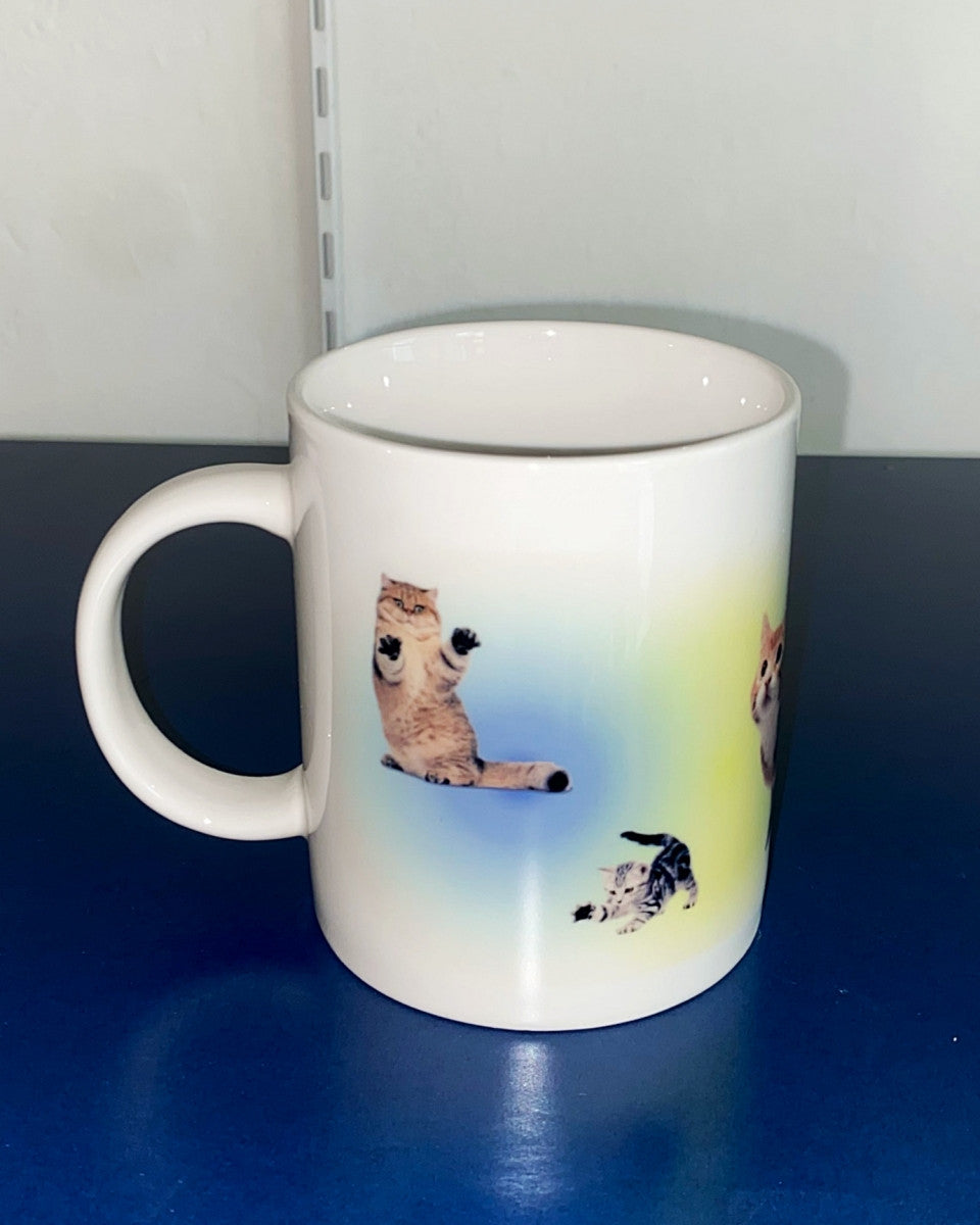 그라데이션 캣 머그 (블루&옐로우) - you like what 유라이크왓 - CAVA LIFE