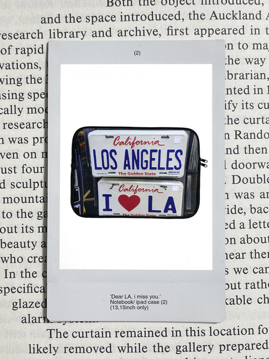 'Dear LA, i miss you.' Notebook/ ipad case 2 - gotgoodrealgood - CAVA LIFE