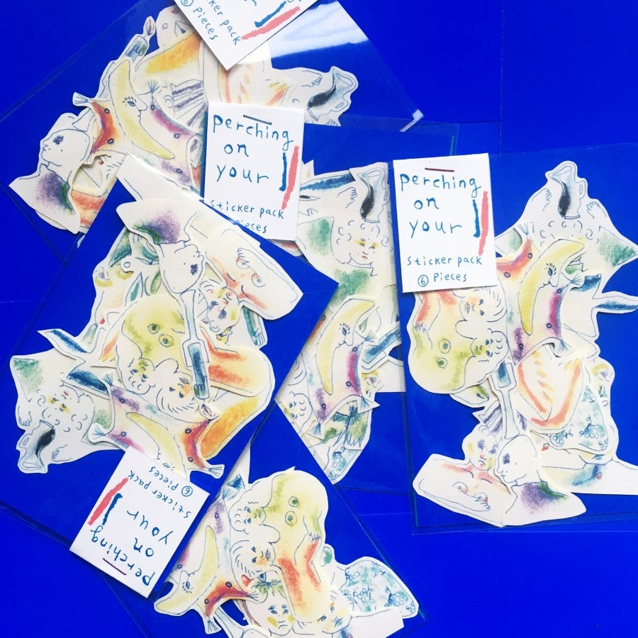 Perching on Your Sticker (6pcs) - Foams Of Wave 파도의 거품들 - CAVA LIFE