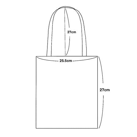 dot gem canvas bag - dark brown