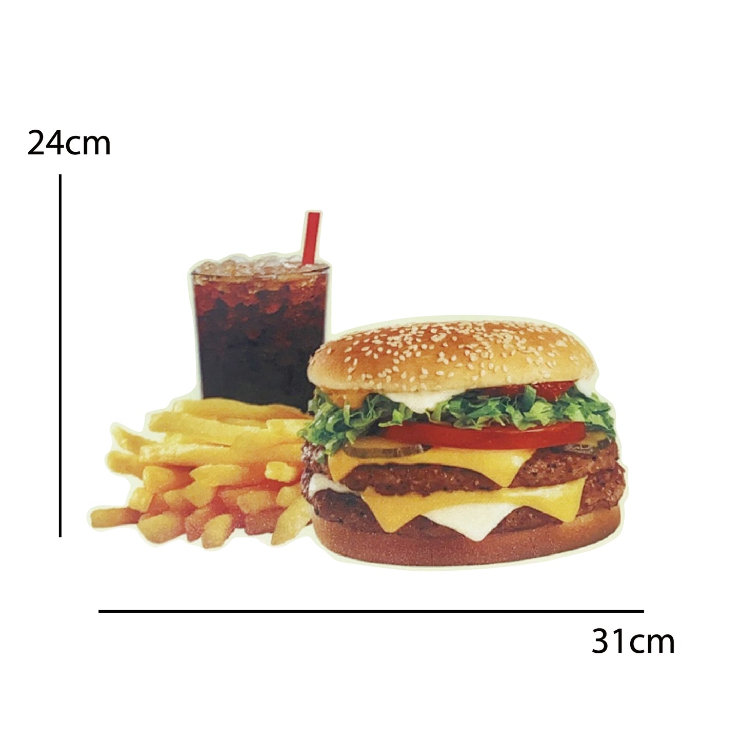 burger shop mouse pad