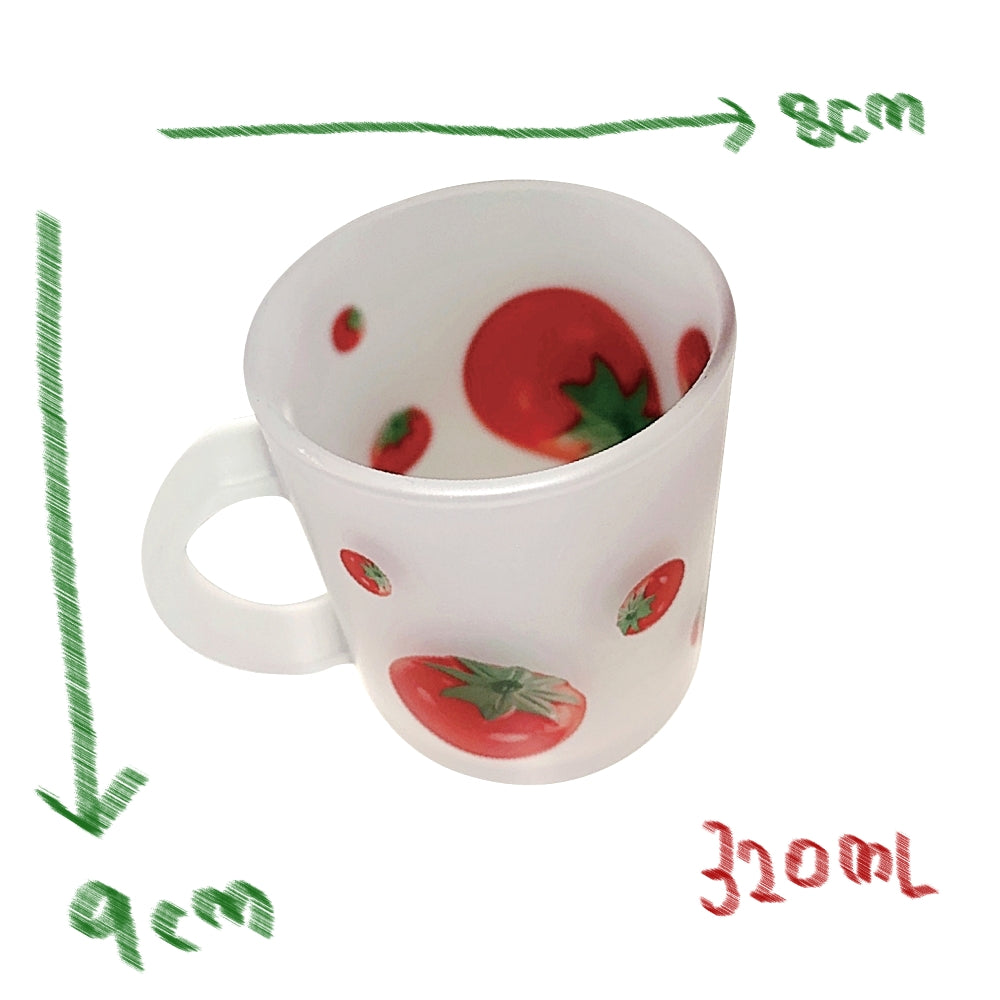 Toy tomato glass mug (matte) - you like what 유라이크왓 - CAVA LIFE