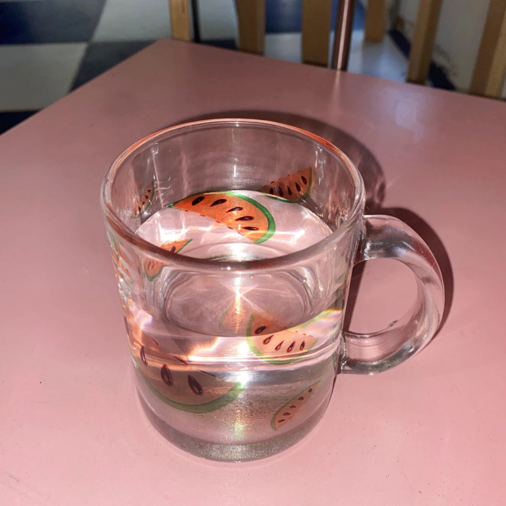 Toy watermelon glass mug (gloss) - you like what 유라이크왓 - CAVA LIFE