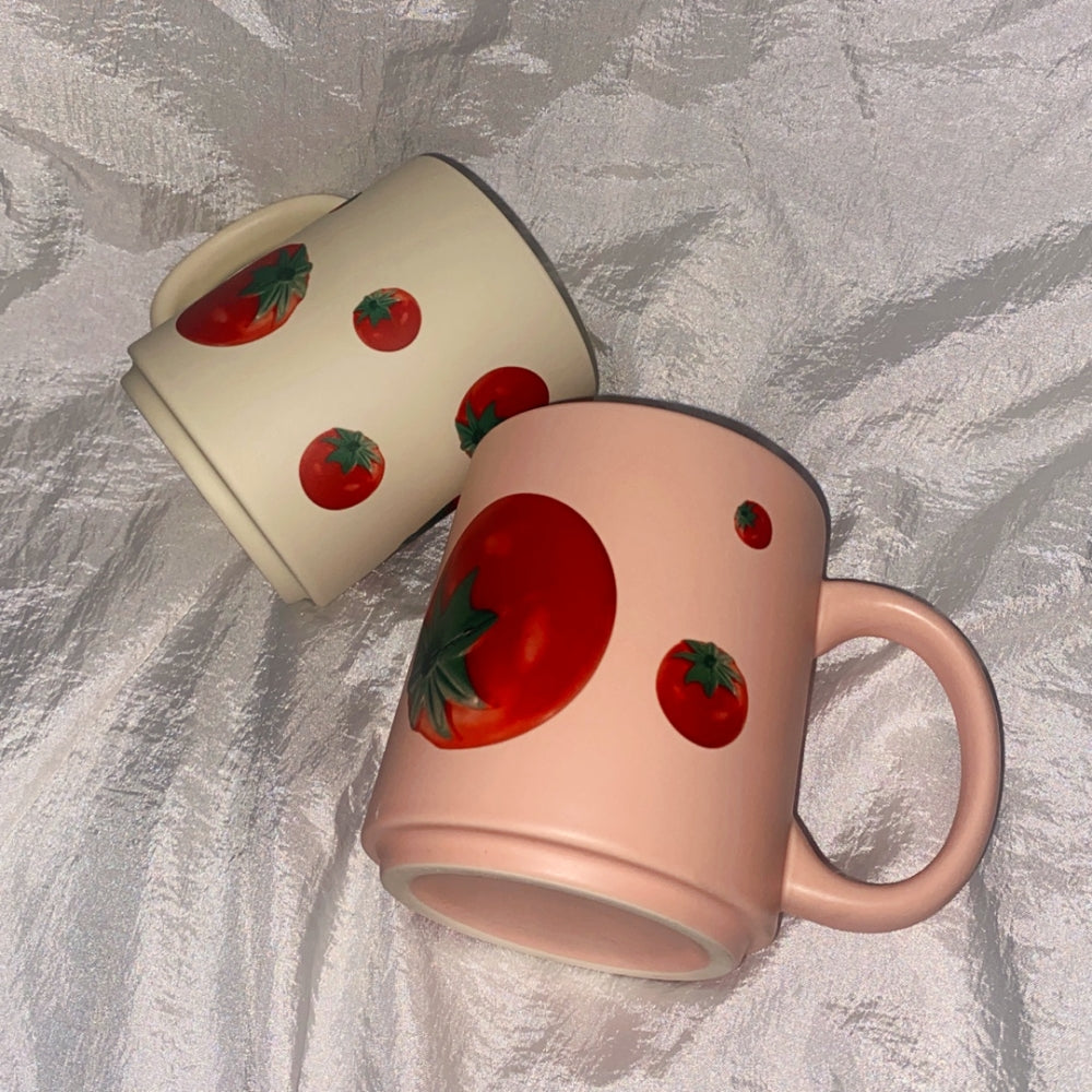 Toy tomato matte mug (Pink)