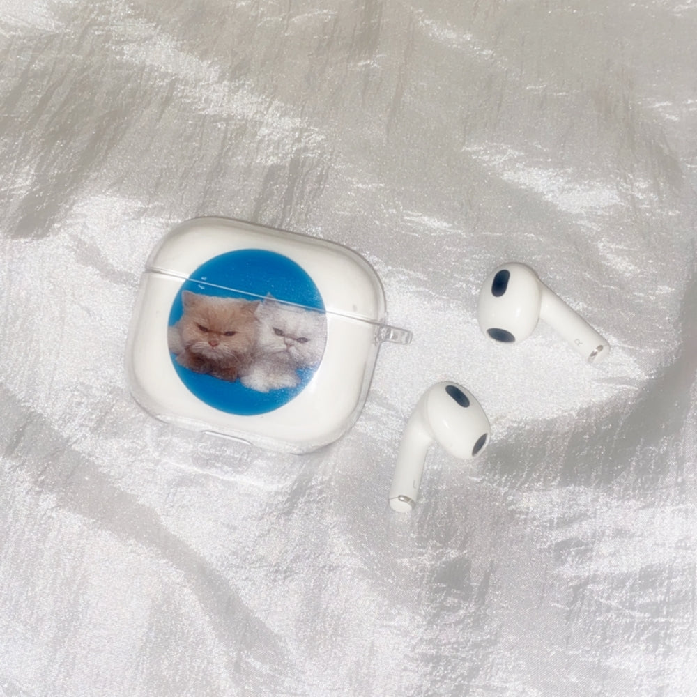Circle cat airpods case