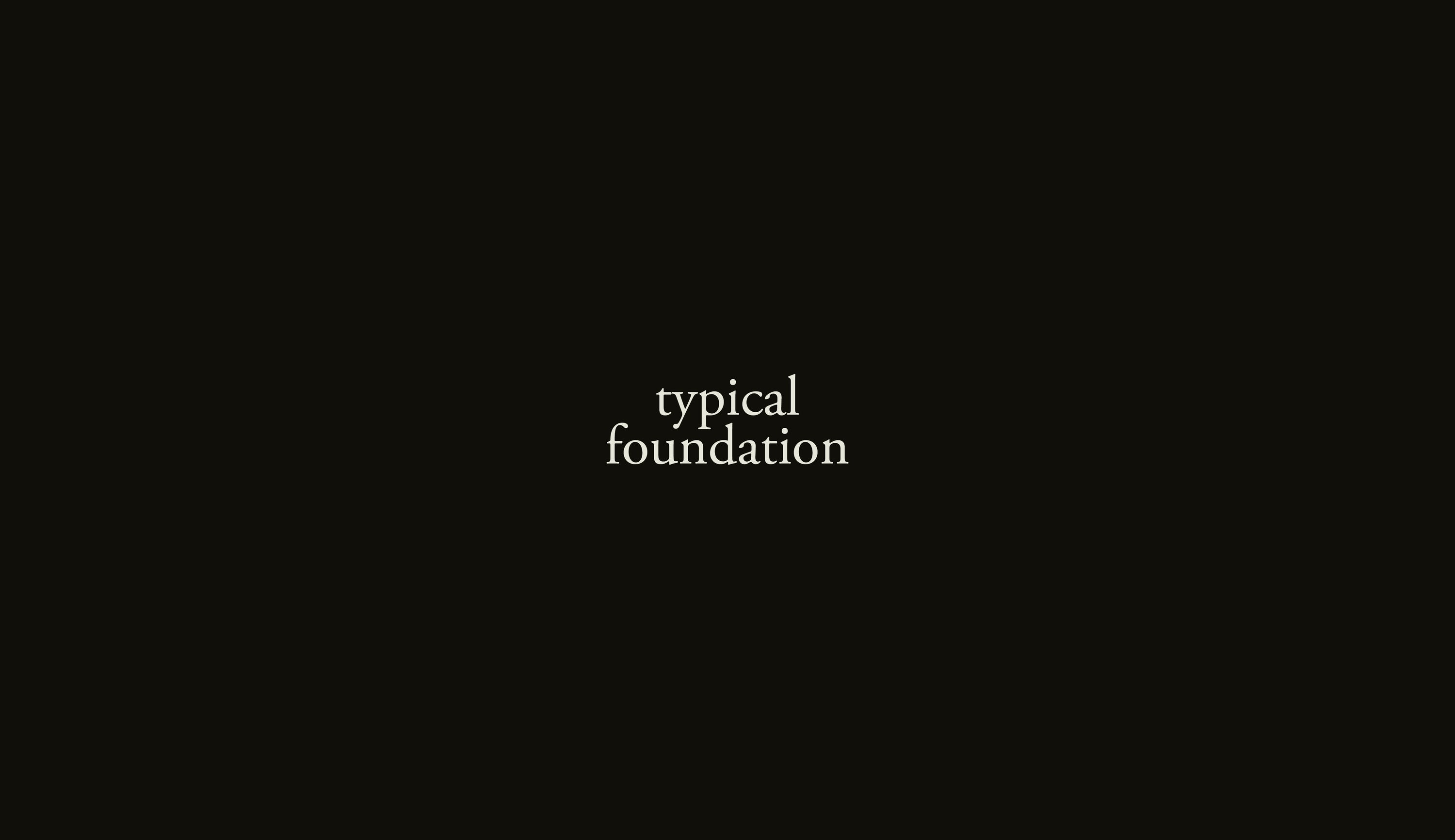 typical foundation 티피컬 파운데이션 - CAVA LIFE