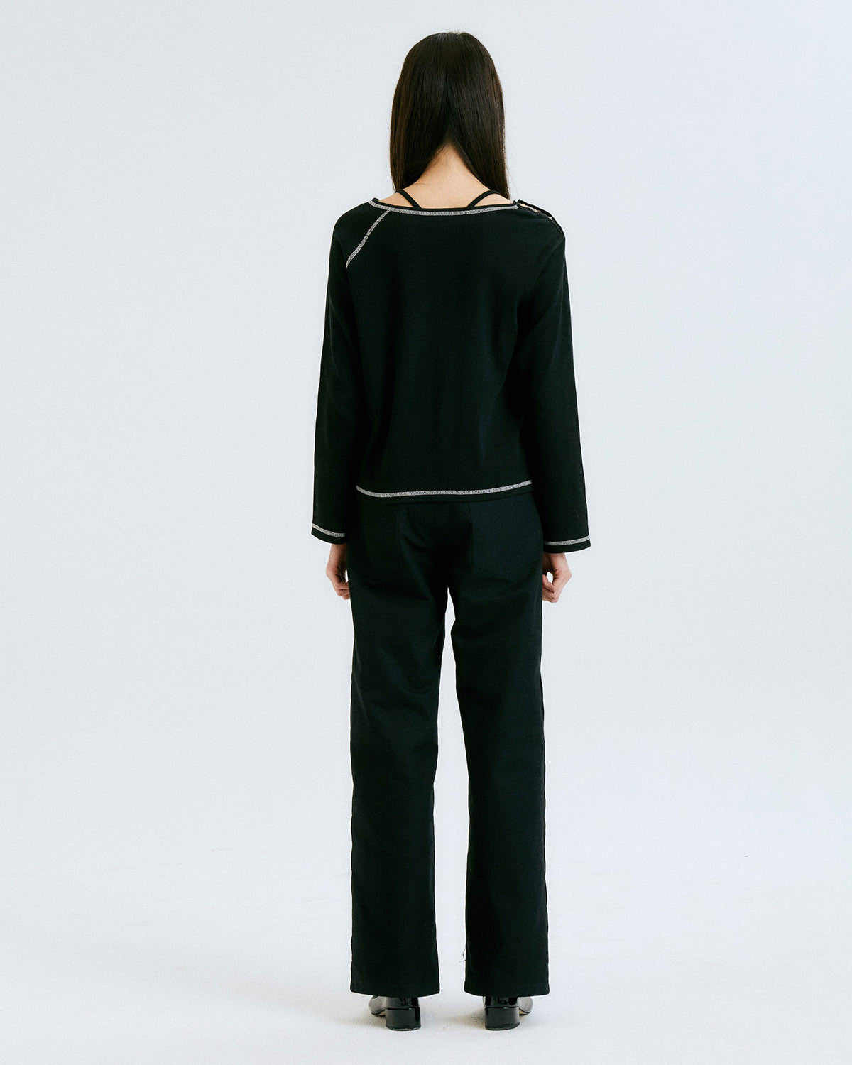 사이드 루프 팬츠 3 / 다크 네이비 - HALOMINIUM  할로미늄 - CAVA LIFE