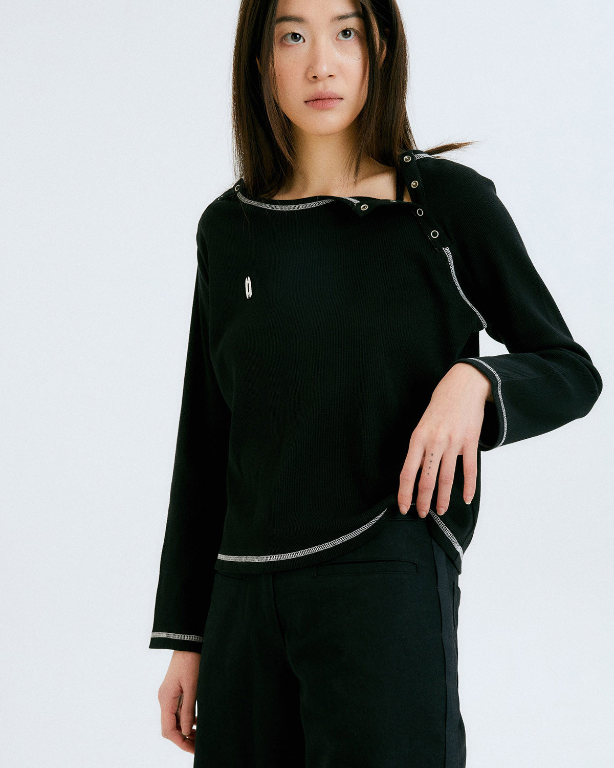 사이드 루프 팬츠 3 / 다크 네이비 - HALOMINIUM  할로미늄 - CAVA LIFE