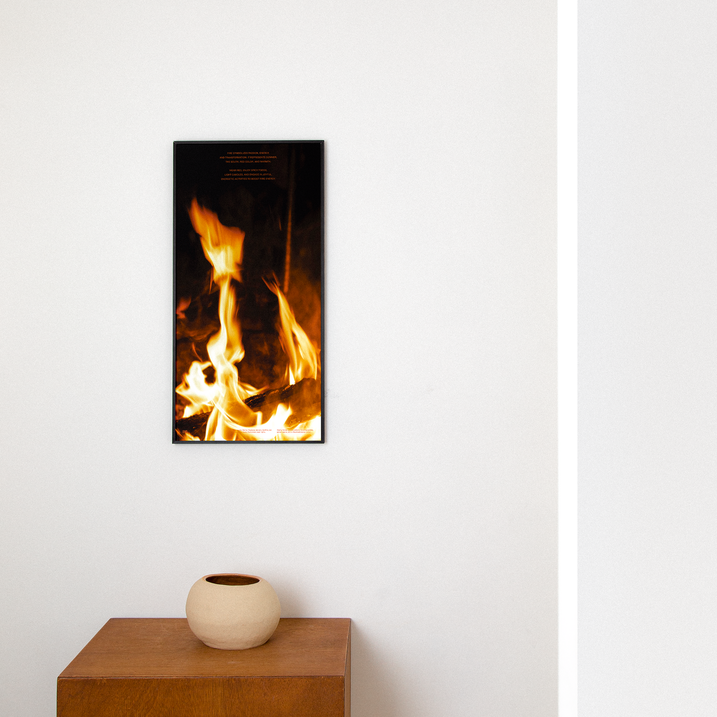 화 사주 질감 파노라마 개운 포스터 / Fuel your spark