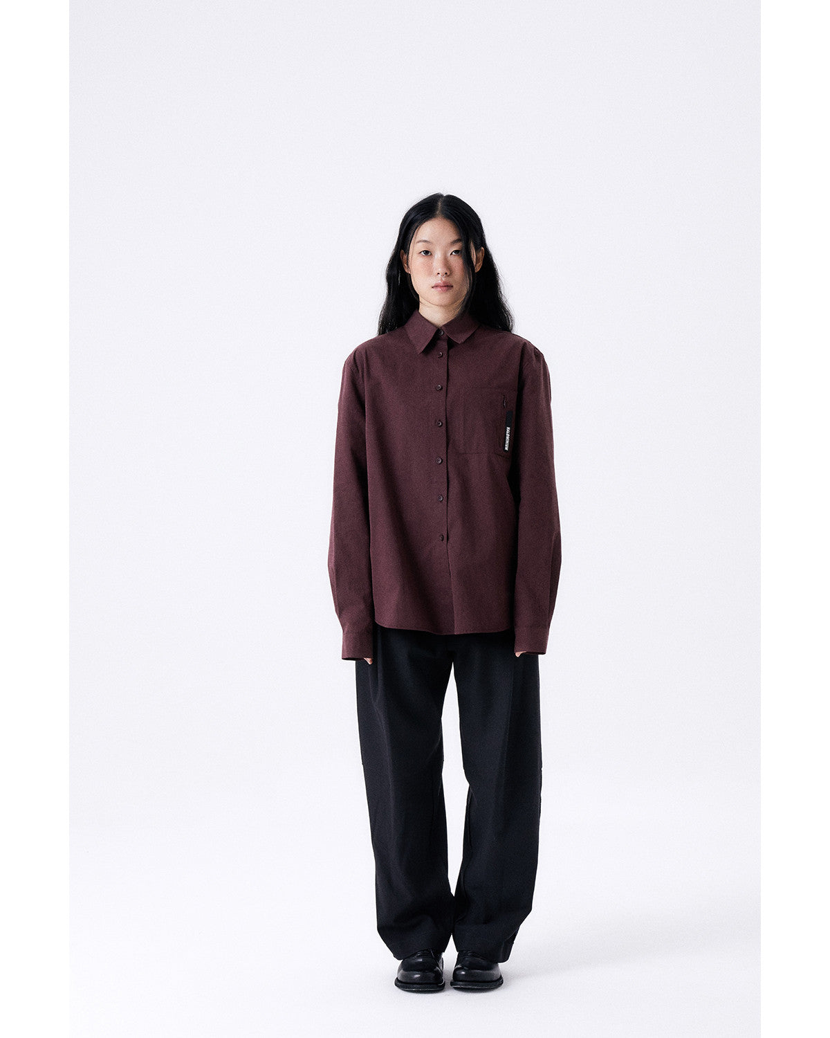 원 턱 울 팬츠 / 블랙 - HALOMINIUM  할로미늄 - CAVA LIFE