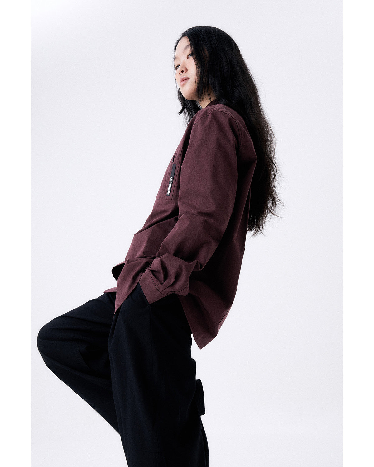 원 턱 울 팬츠 / 블랙 - HALOMINIUM  할로미늄 - CAVA LIFE