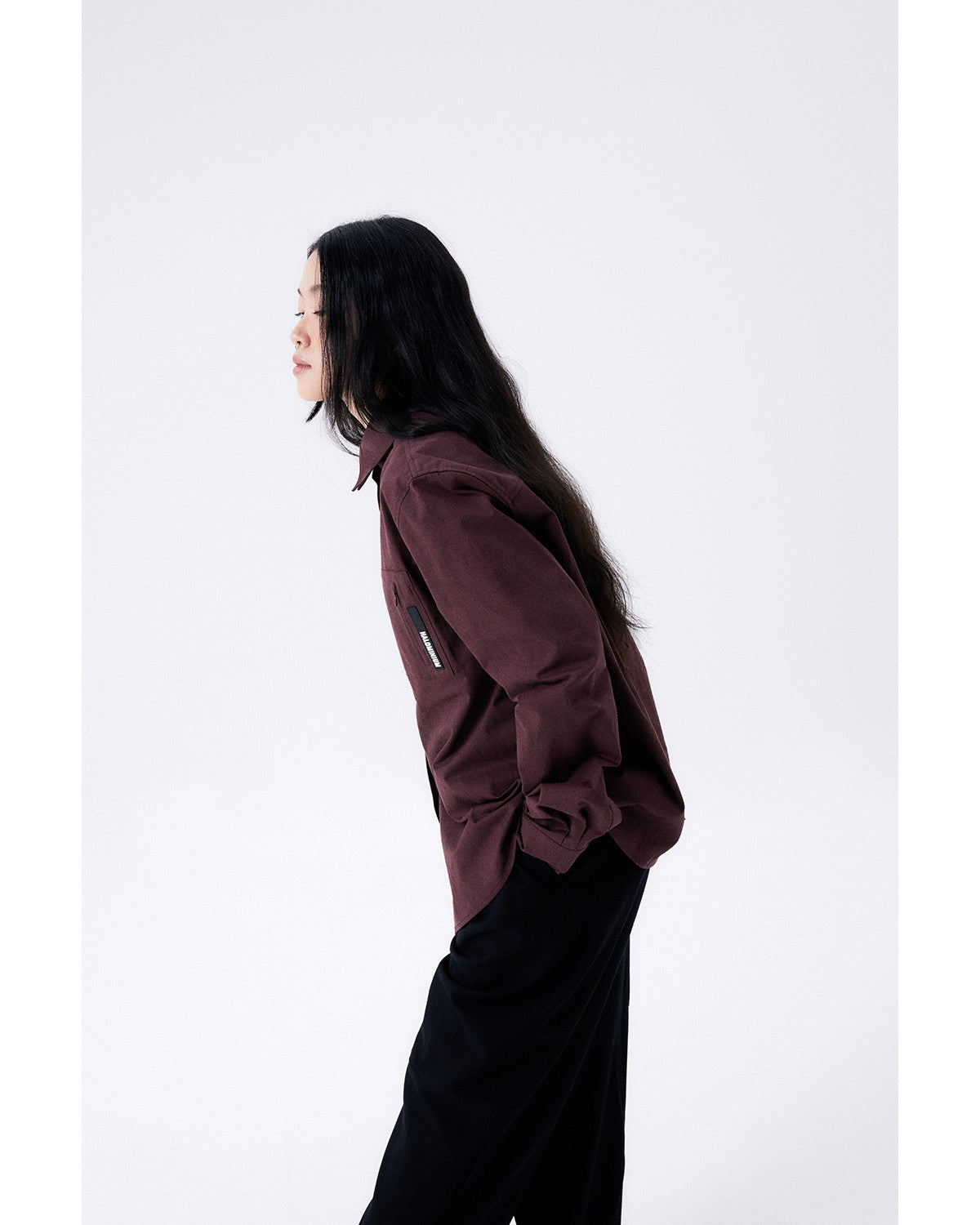 원 턱 울 팬츠 / 블랙 - HALOMINIUM  할로미늄 - CAVA LIFE