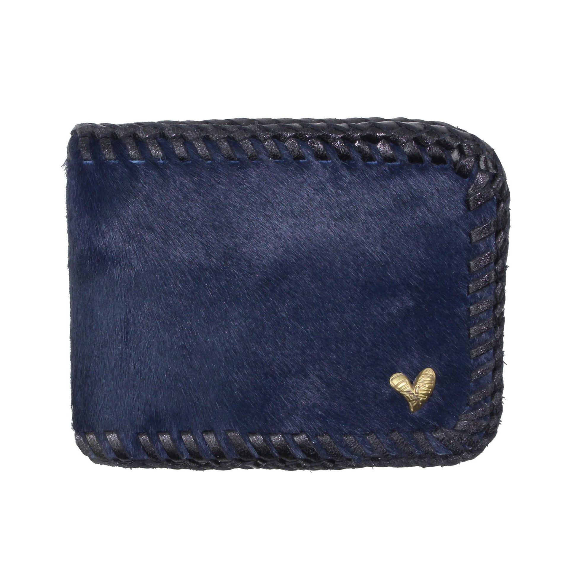 BIFOLD WALLET(Unborn Calf-skin) - Navy - LOVE PARADE 러브퍼레이드 - CAVA LIFE
