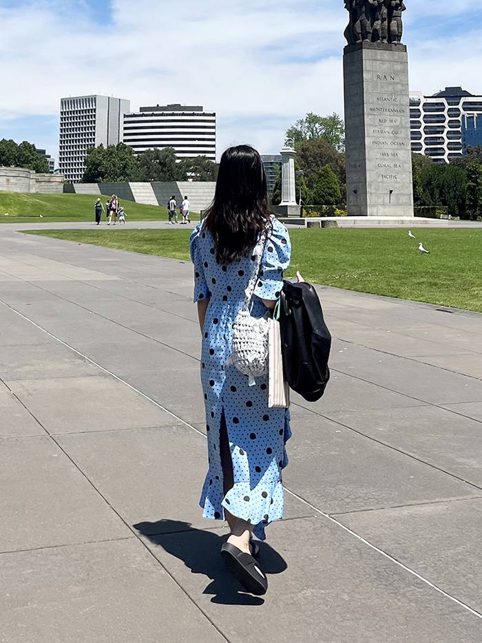 Butterfly Bag / 버터플라이 숄더백- Silver - saltybutterhandworks 솔티버터핸드웍스 - CAVA LIFE