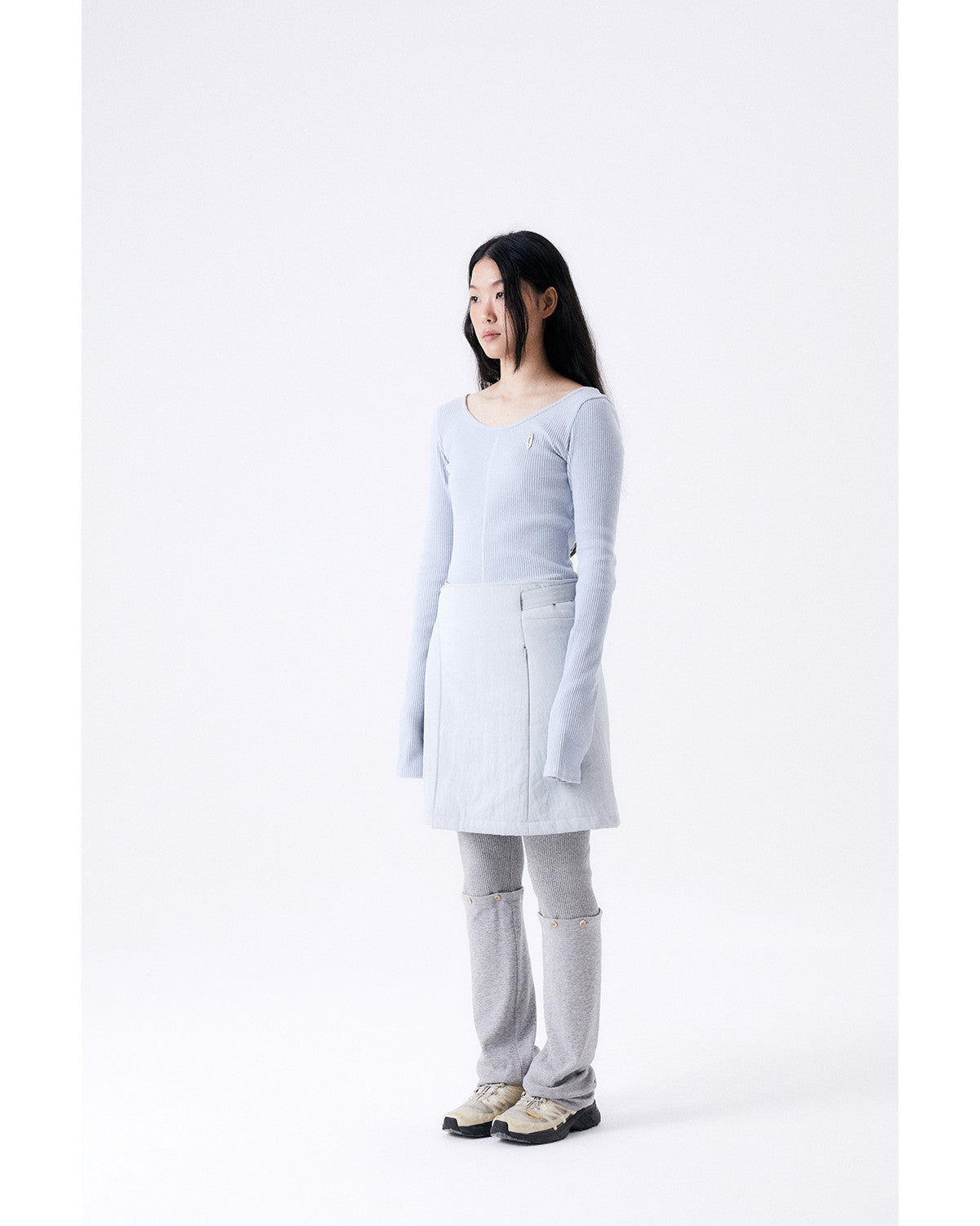 패딩 스커트 / 쿨 그레이 - HALOMINIUM  할로미늄 - CAVA LIFE