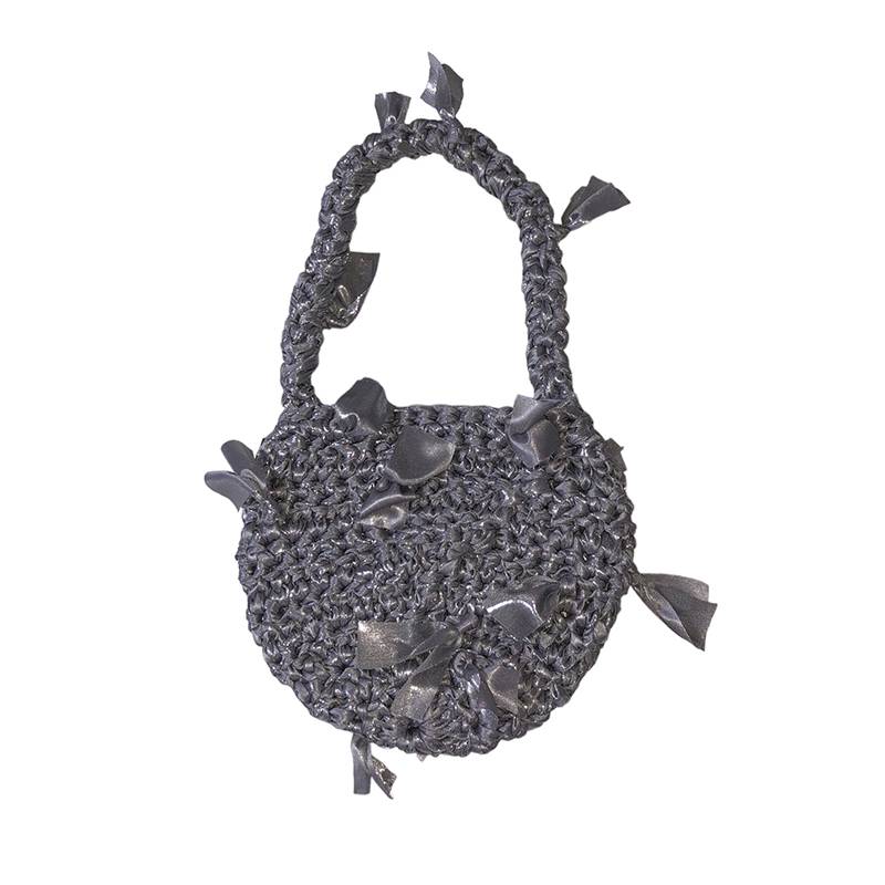 Butterfly Bag / 버터플라이 숄더백- Dark Silver - saltybutterhandworks 솔티버터핸드웍스 - CAVA LIFE