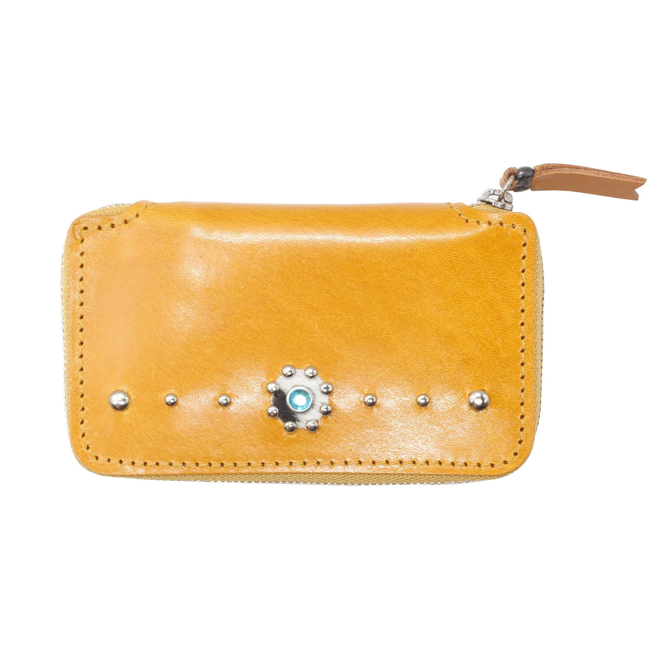STUD WALLET - YELLOW