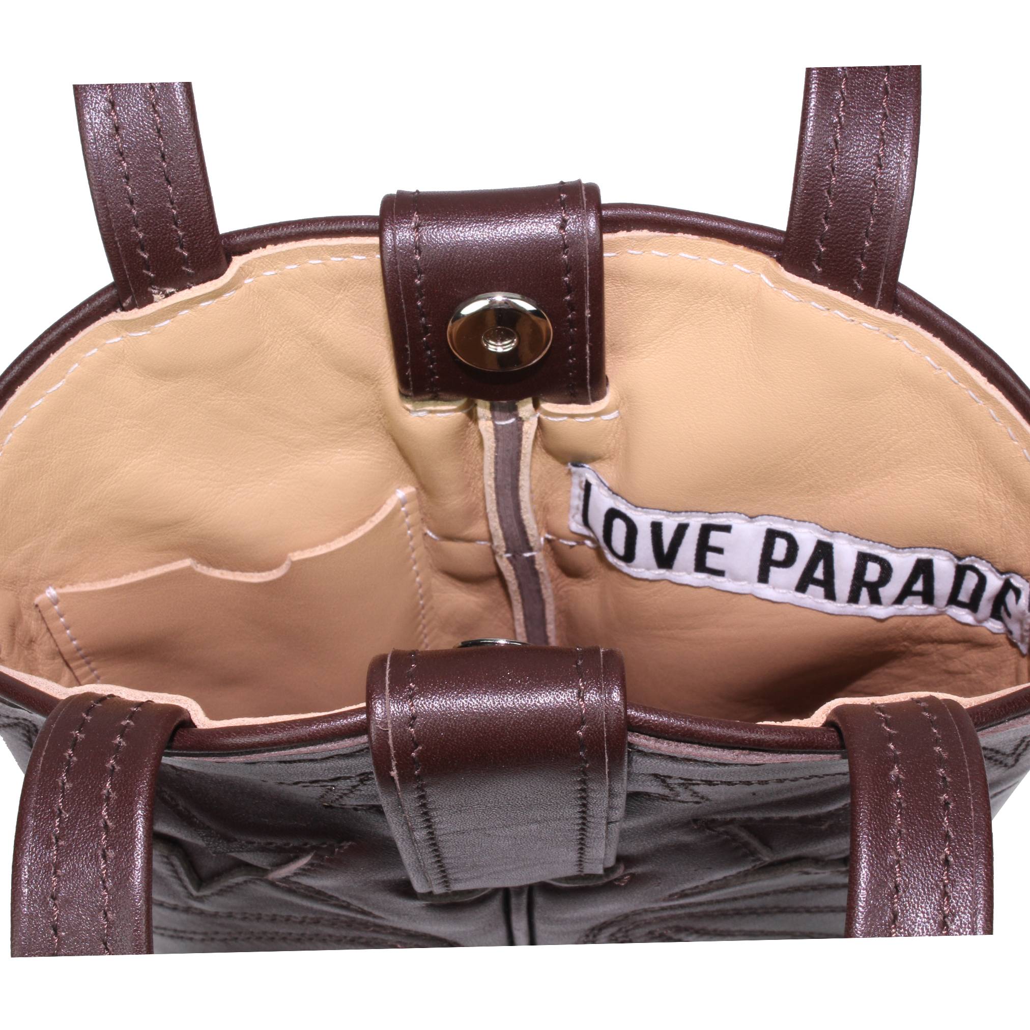 BOOTS PURSE - Chocolate - LOVE PARADE 러브퍼레이드 - CAVA LIFE