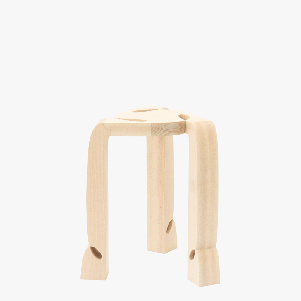 Curly Stool 003 | Beech