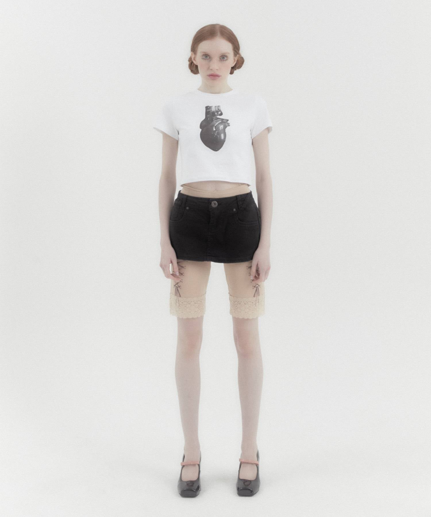 Heart Short Sleeve Tee WHITE