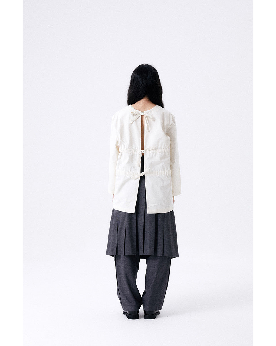 백 리본 스목 2 / 에크루 - HALOMINIUM  할로미늄 - CAVA LIFE