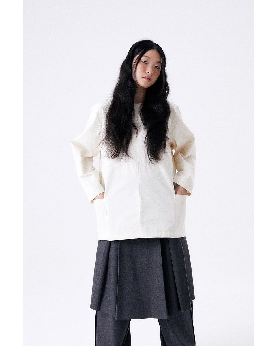 백 리본 스목 2 / 에크루 - HALOMINIUM  할로미늄 - CAVA LIFE