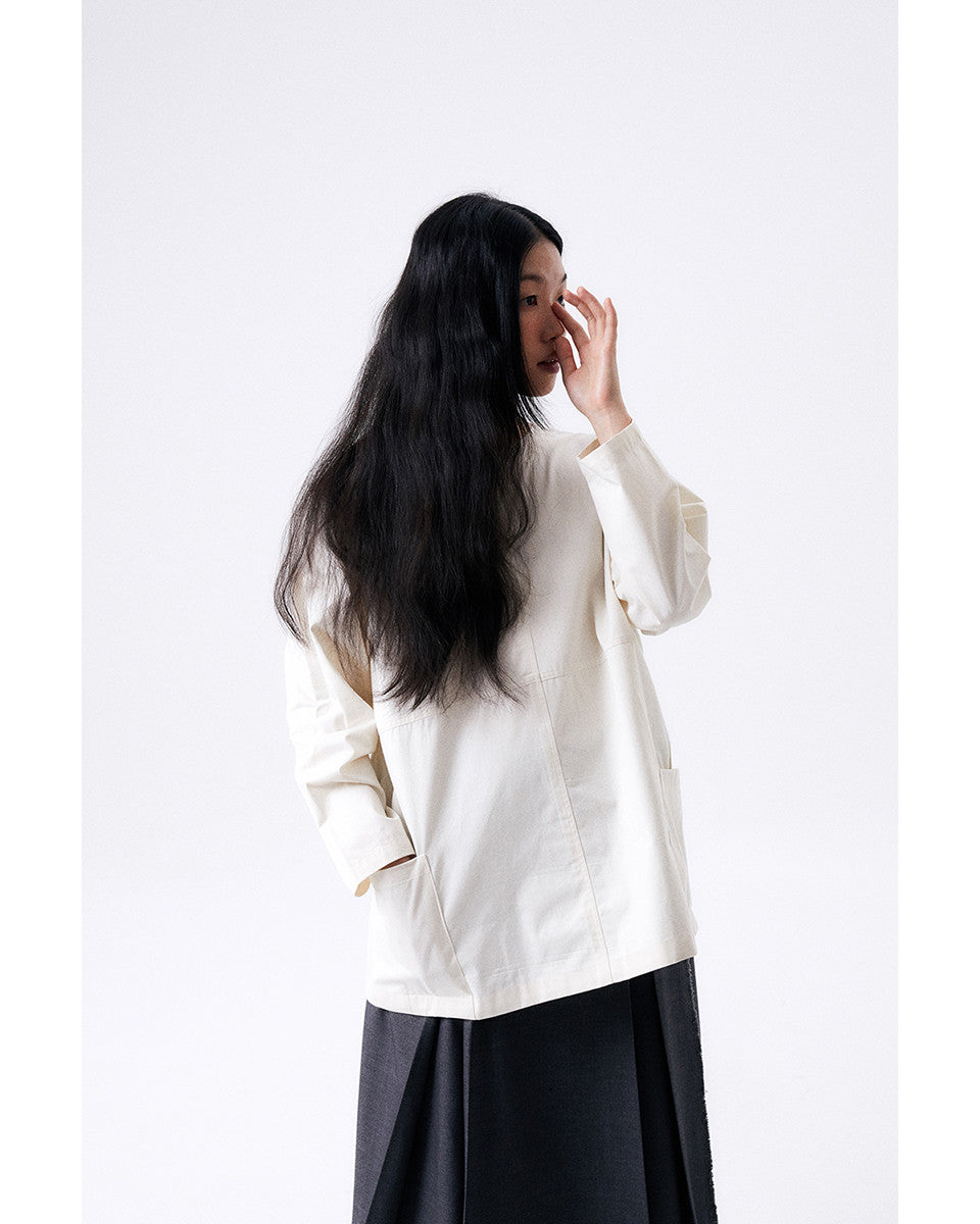 백 리본 스목 2 / 에크루 - HALOMINIUM  할로미늄 - CAVA LIFE