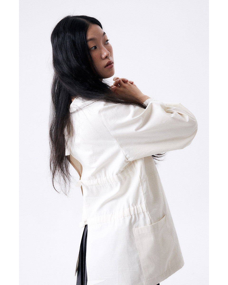 백 리본 스목 2 / 에크루 - HALOMINIUM  할로미늄 - CAVA LIFE