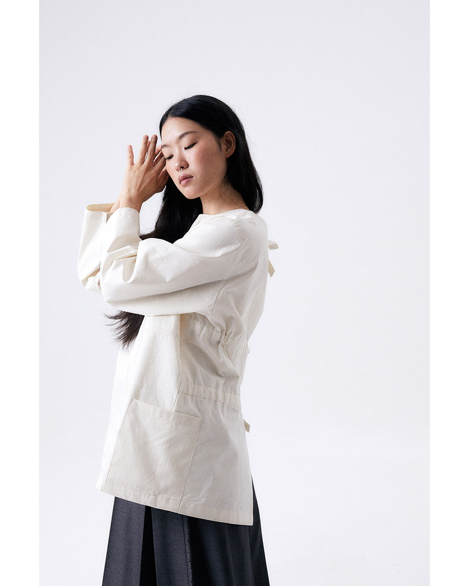 백 리본 스목 2 / 에크루 - HALOMINIUM  할로미늄 - CAVA LIFE