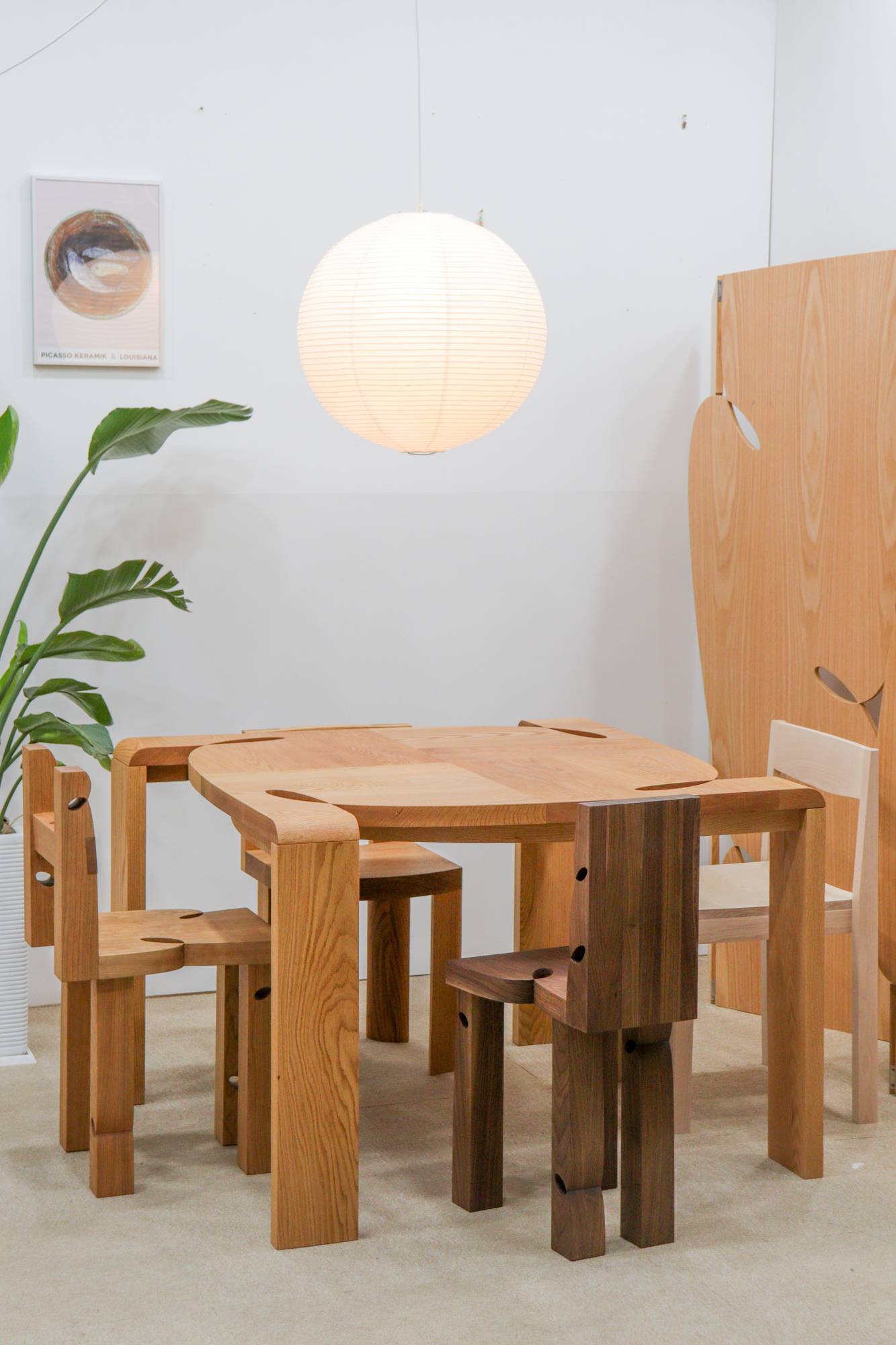 Curly Dining Table | Red Oak