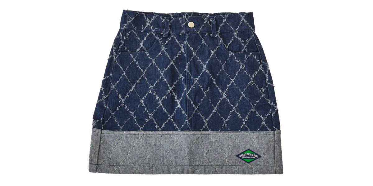 FENCE SWING DENIM MINI SKIRT (BLUE) - FREAKISH TOWN 프리키쉬 타운 - CAVA LIFE