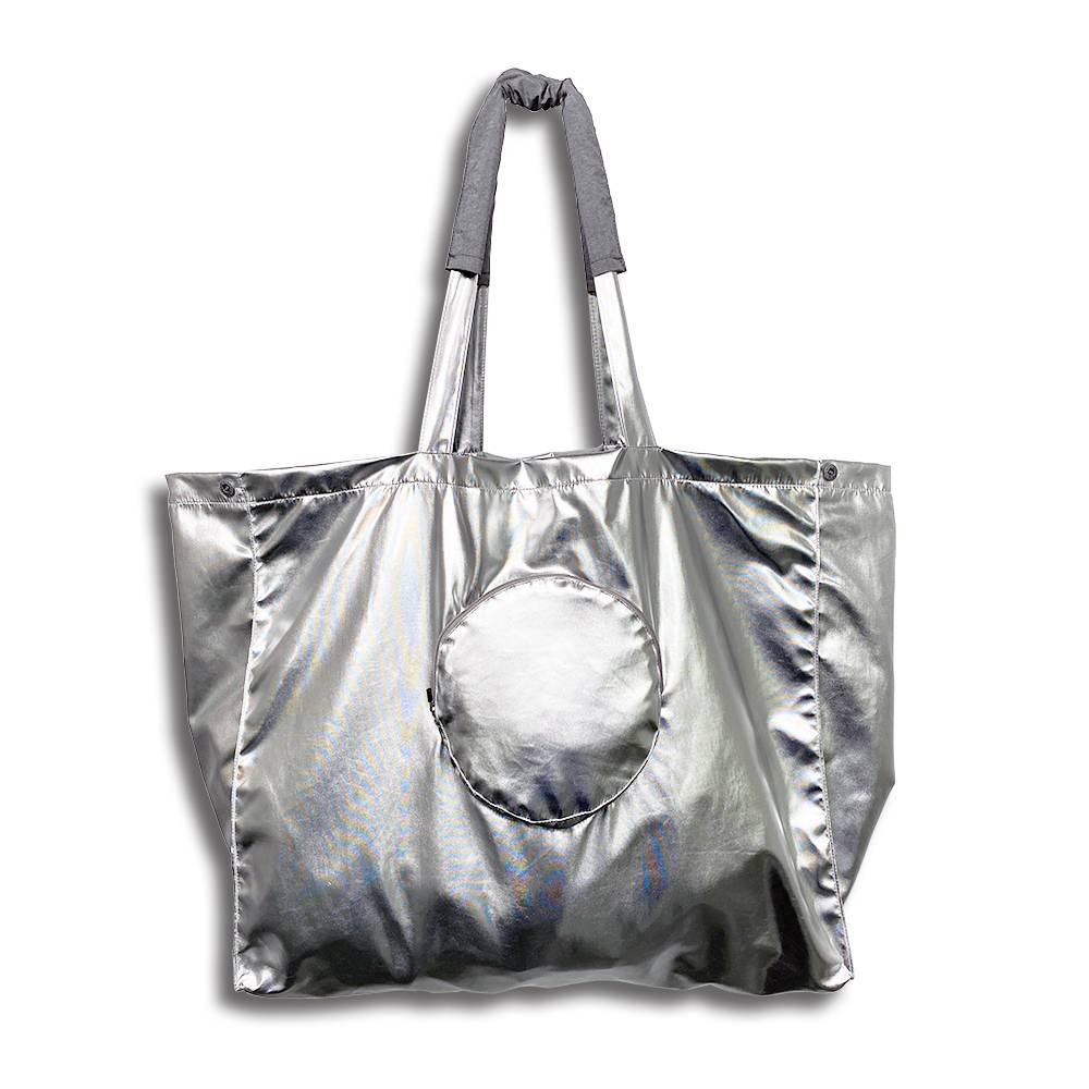 MEGAMETAL TOTE BAG (SILVER)