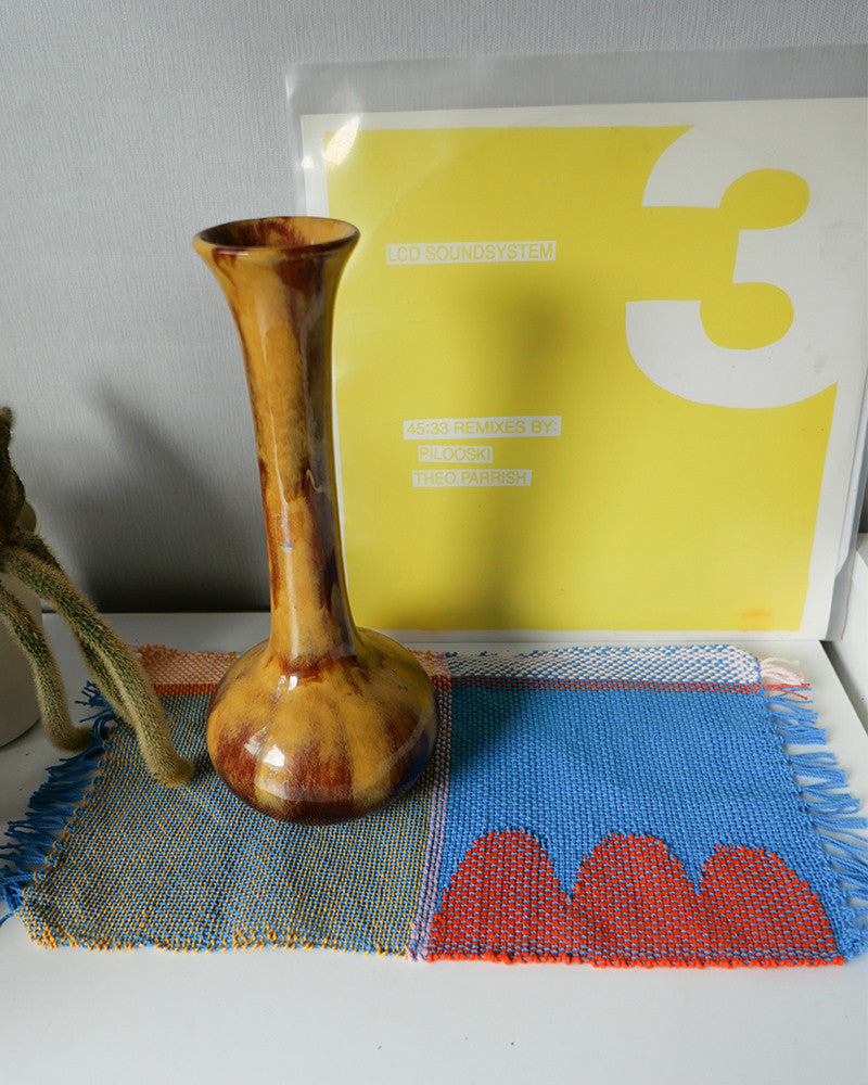 손으로 직조한 매트 #2 - Blue Hour 블루아워 - CAVA LIFE