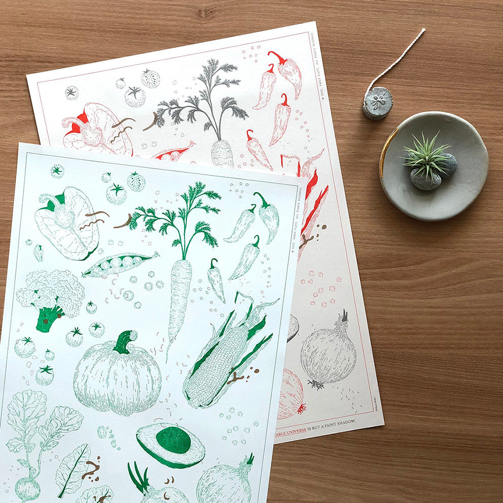Vegetable Universe 포스터 - PAPER PLATE 페이퍼플레이트 - CAVA LIFE