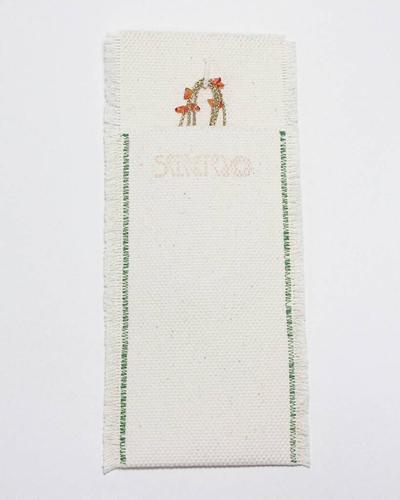 carnelian chips with soluna metallic crochet bodychain