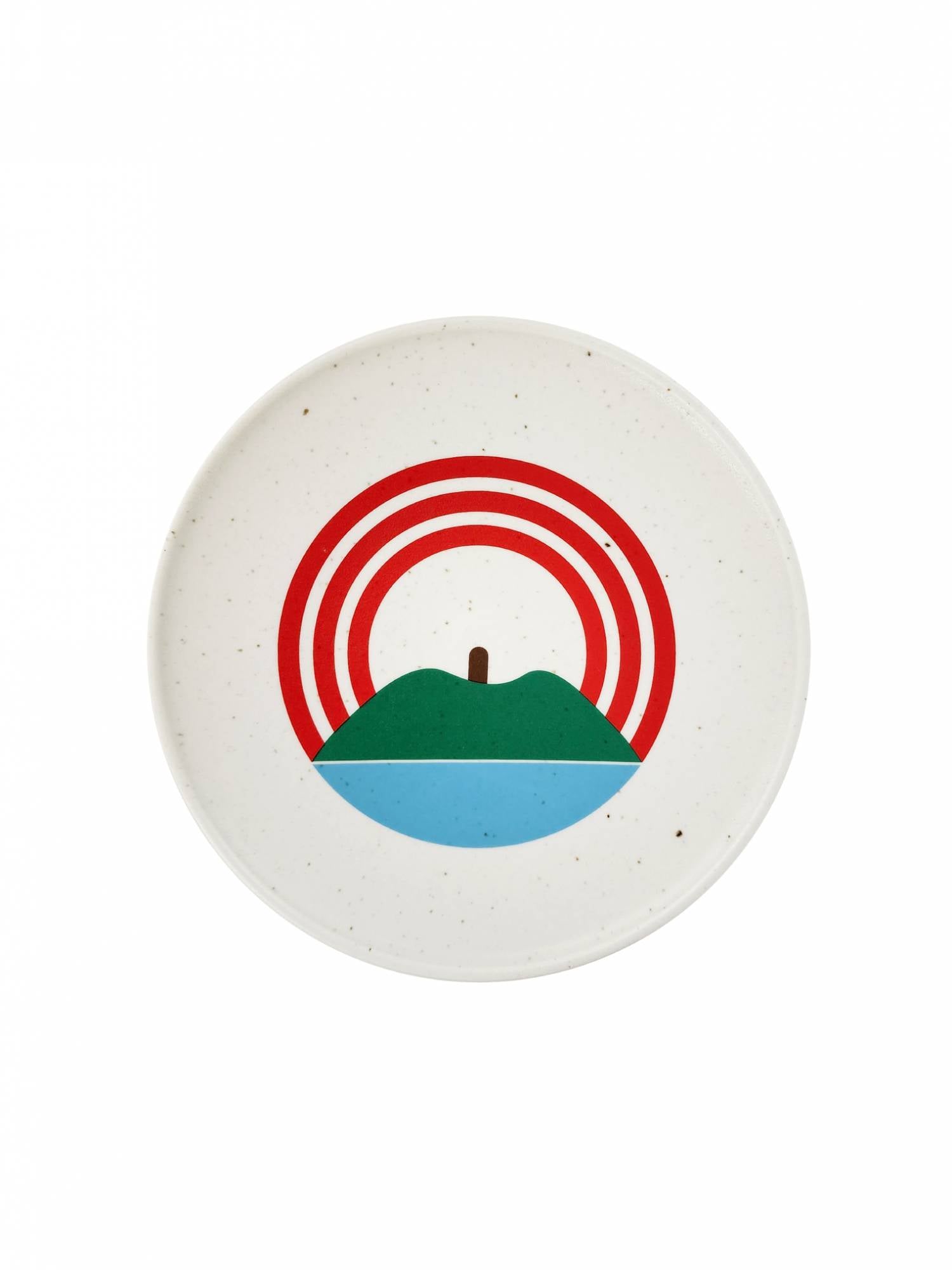 사과 섬 한식 접시 17cm