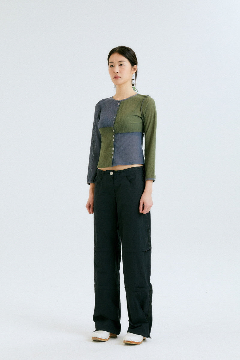 3 PARTS UTILITY PANTS / BLACK