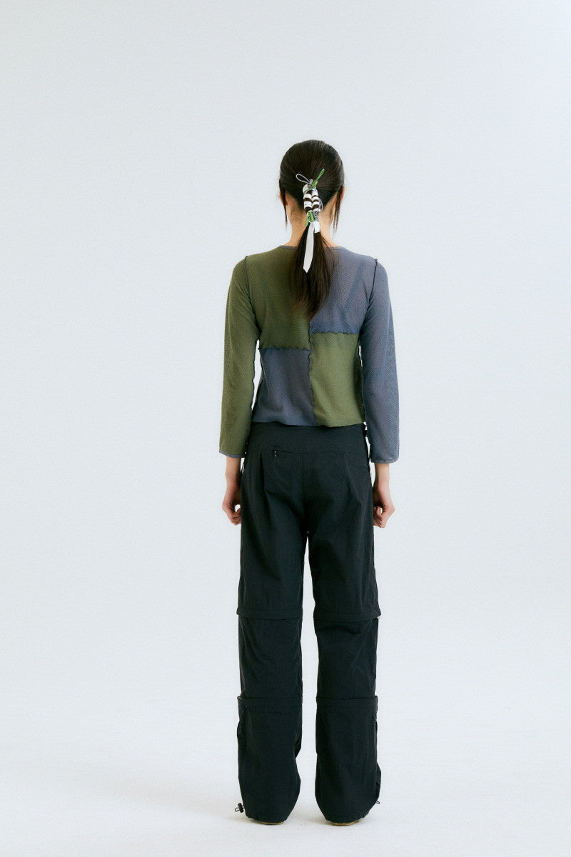 3 PARTS UTILITY PANTS / BLACK