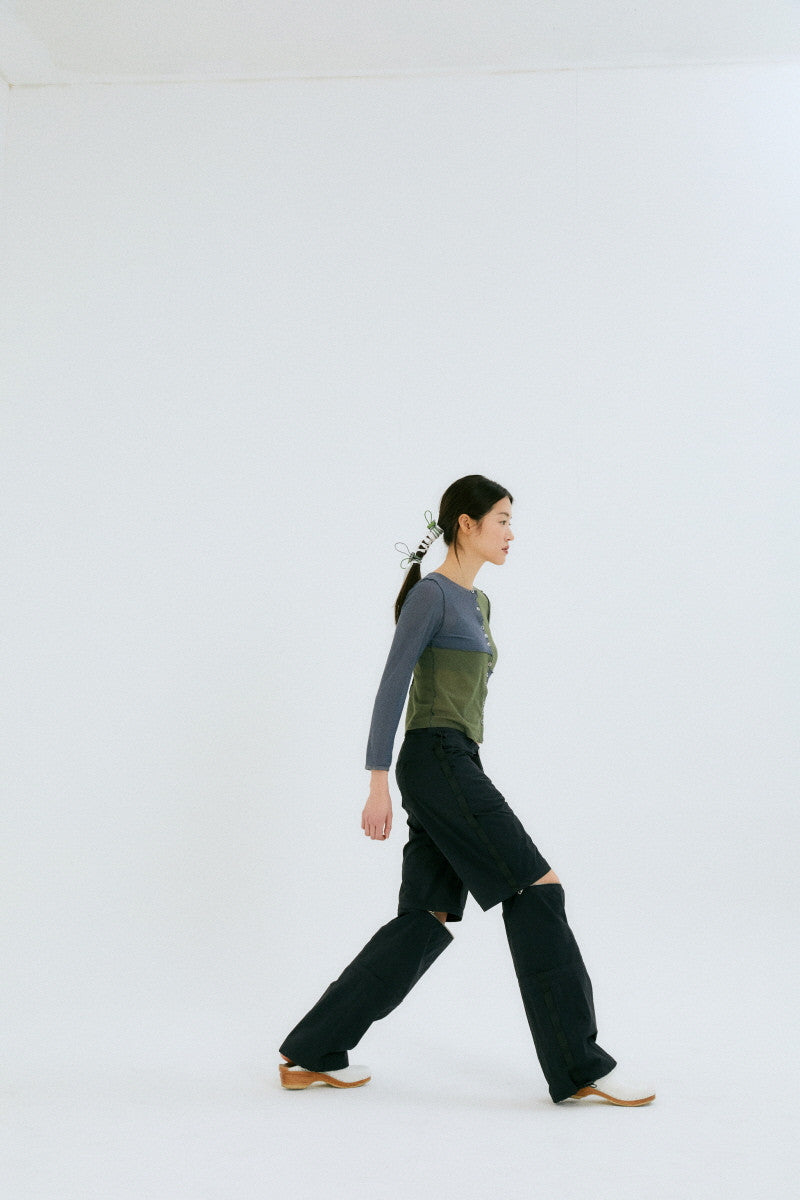 3 PARTS UTILITY PANTS / BLACK