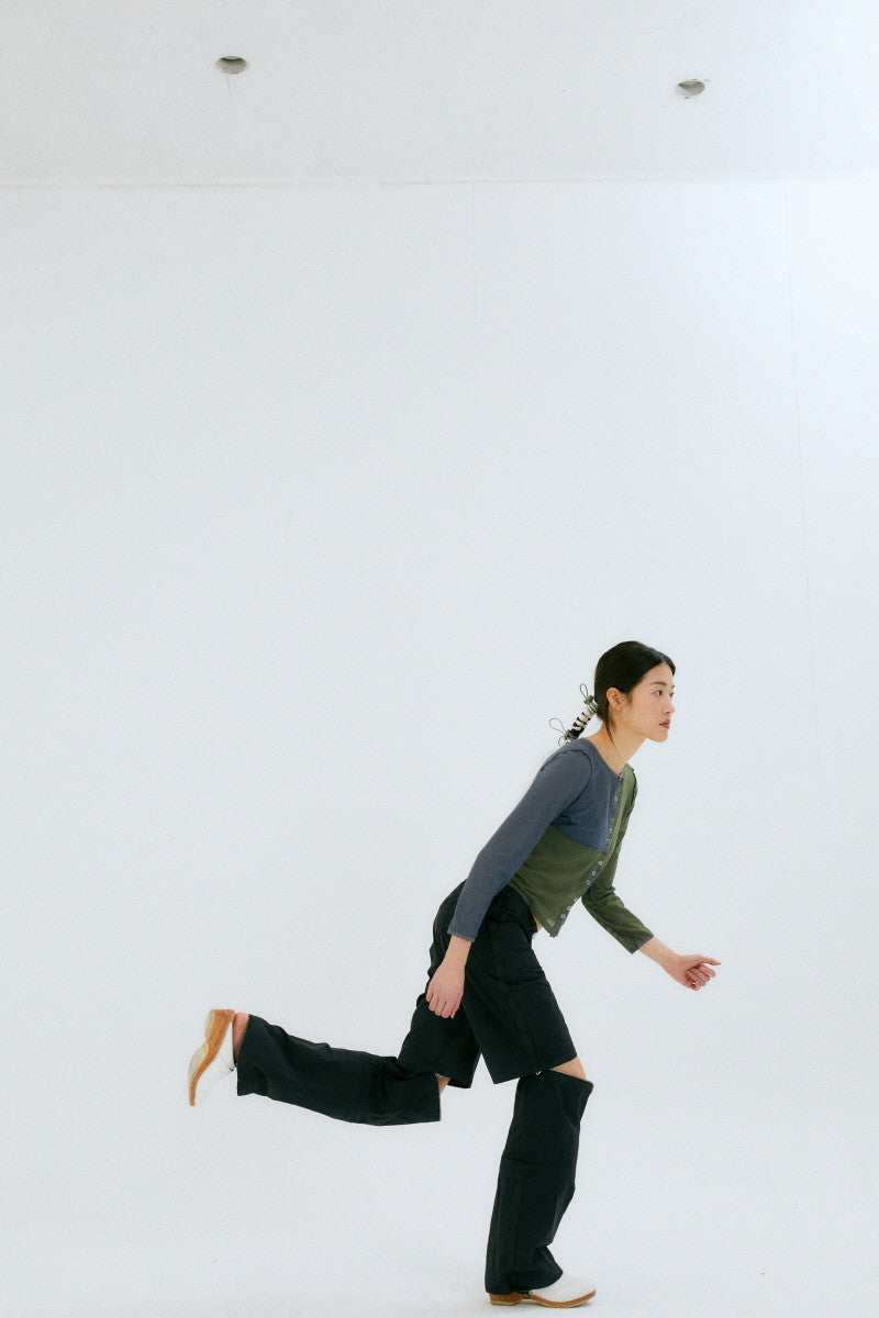 3 PARTS UTILITY PANTS / BLACK