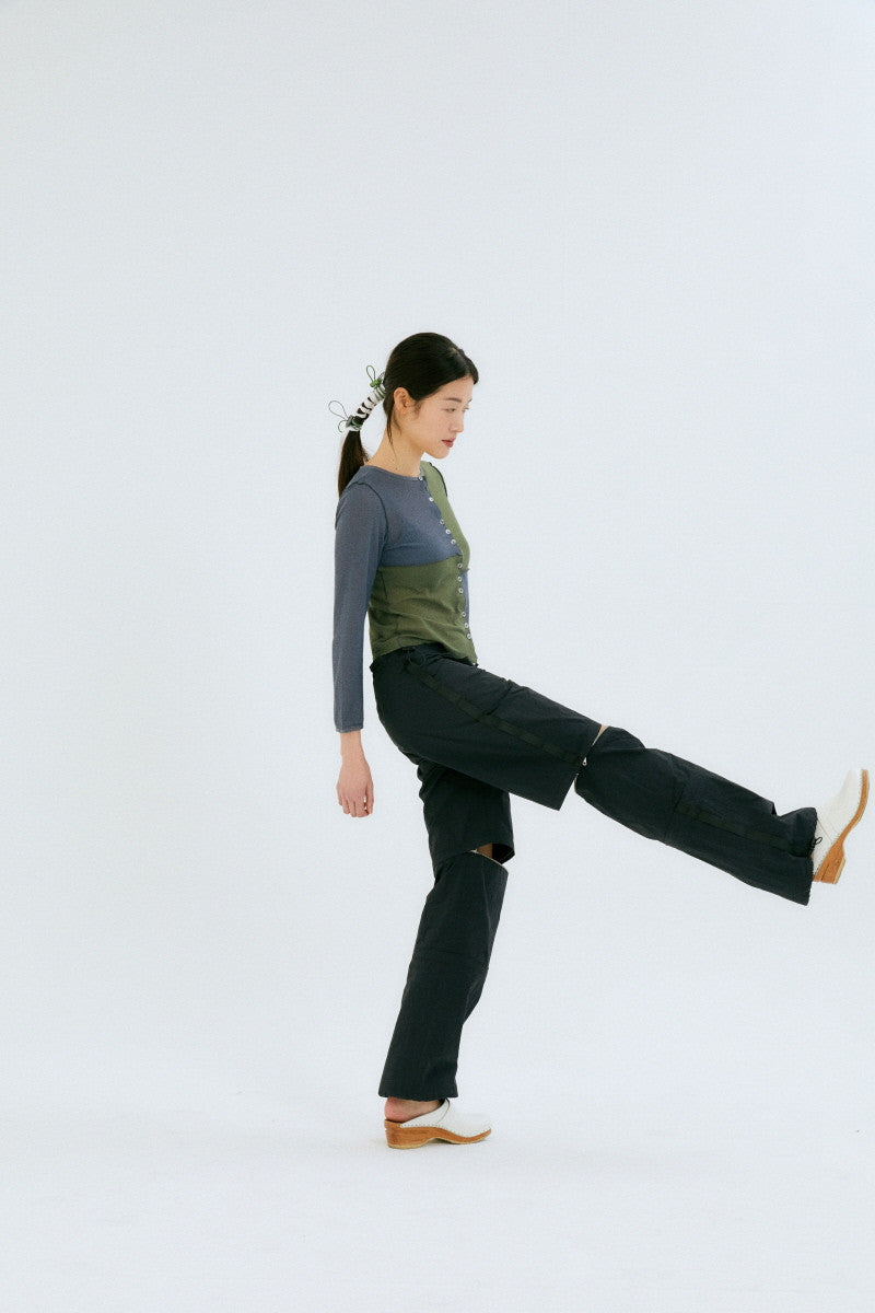 3 PARTS UTILITY PANTS / BLACK