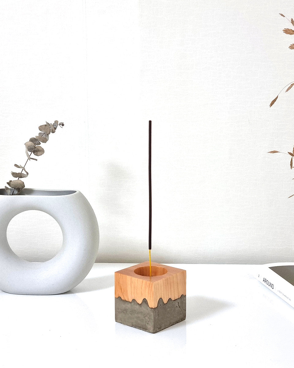 레푸기움; 자연의 단면 - 캔들 & 인센스 홀더 (S) - Studio Hoteno 스튜디오 호테노 - CAVA LIFE