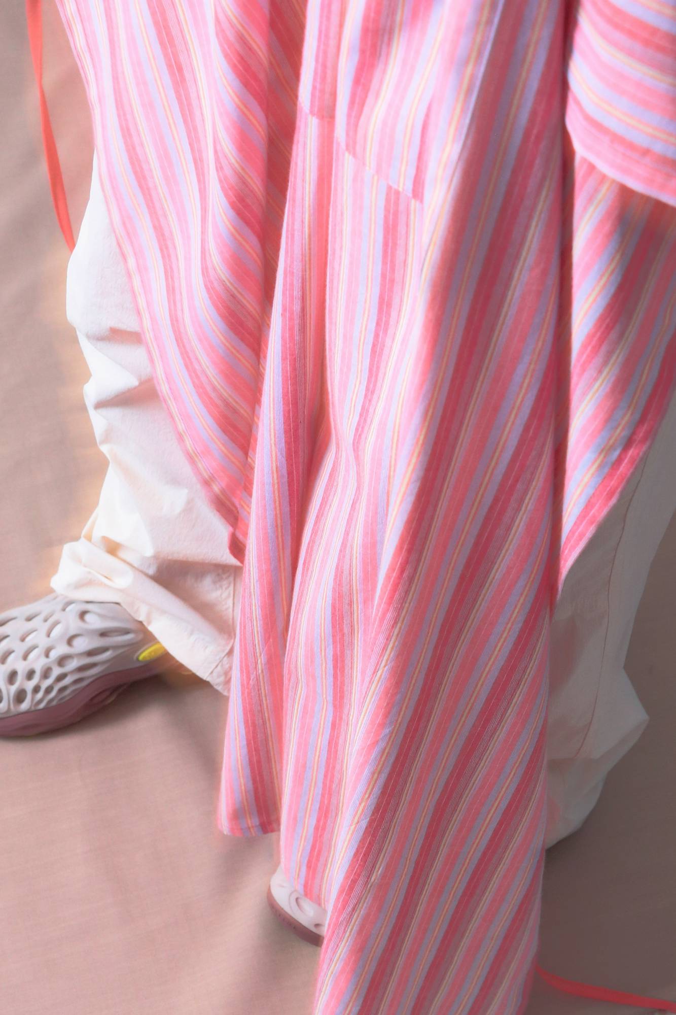 Basic Apron A in Custom Stripe Ruby