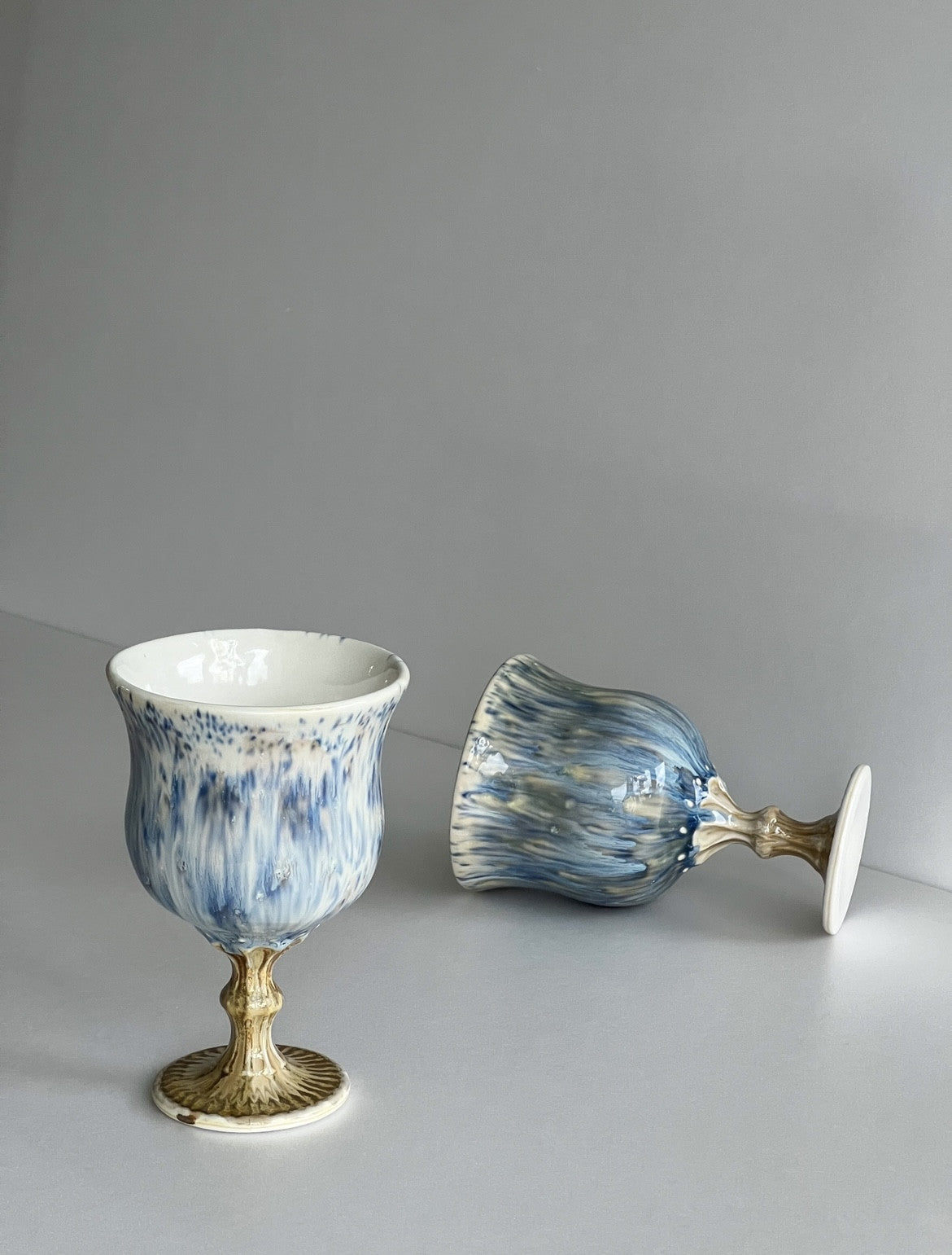 크리스탈블루 글라스 - Relié studio 릴리스튜디오 - CAVA LIFE