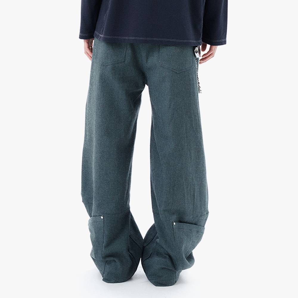 HEM POCKETS JEANS 2 / GREEN